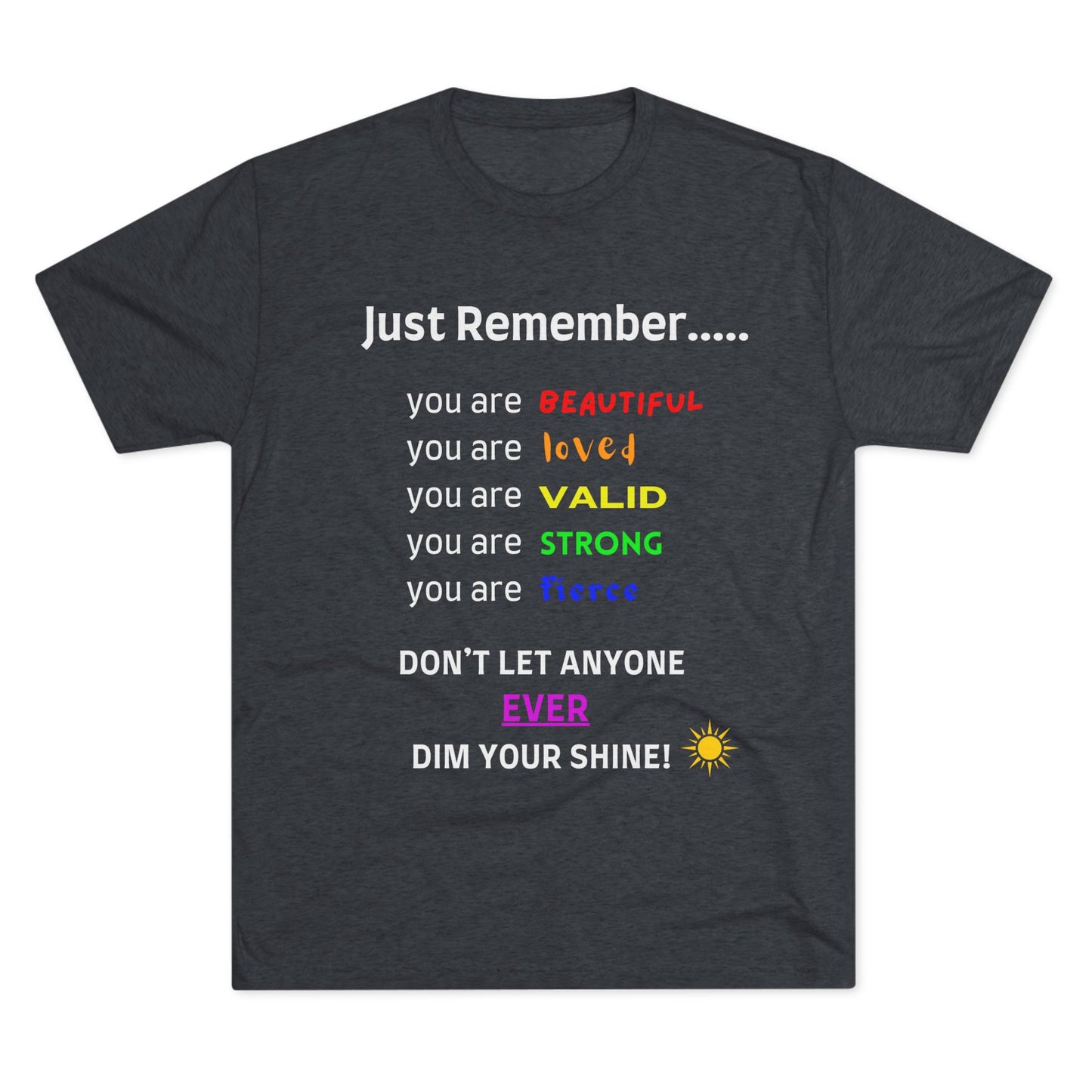 For MJ! Iconic Quote Shirt - Unisex Tri-Blend Crew Tee - no background