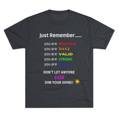 For MJ! Iconic Quote Shirt - Unisex Tri-Blend Crew Tee - no background