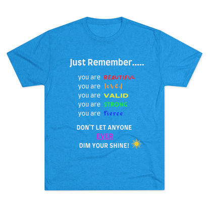 For MJ! Iconic Quote Shirt - Unisex Tri-Blend Crew Tee - no background