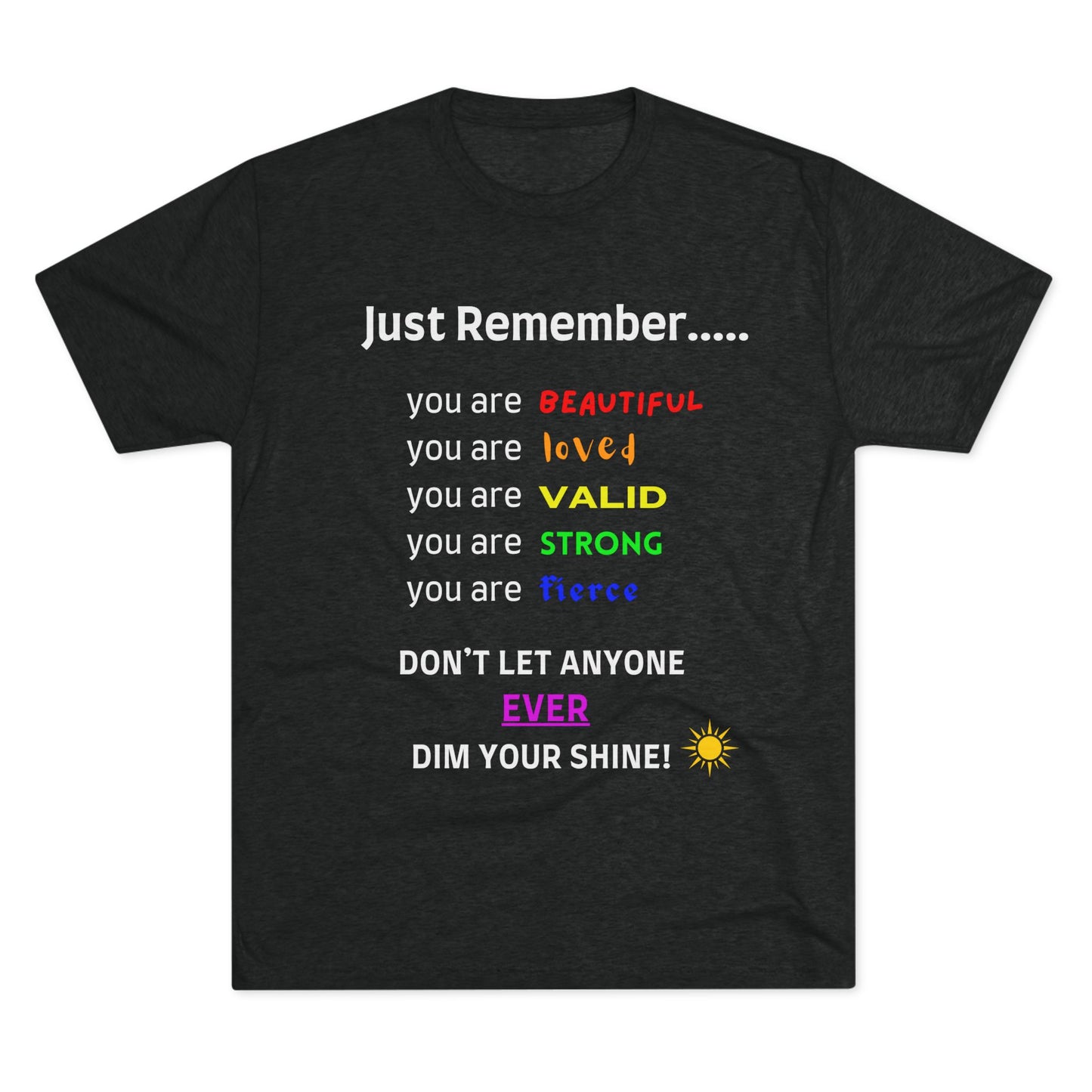 For MJ! Iconic Quote Shirt - Unisex Tri-Blend Crew Tee - no background