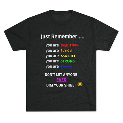 For MJ! Iconic Quote Shirt - Unisex Tri-Blend Crew Tee - no background