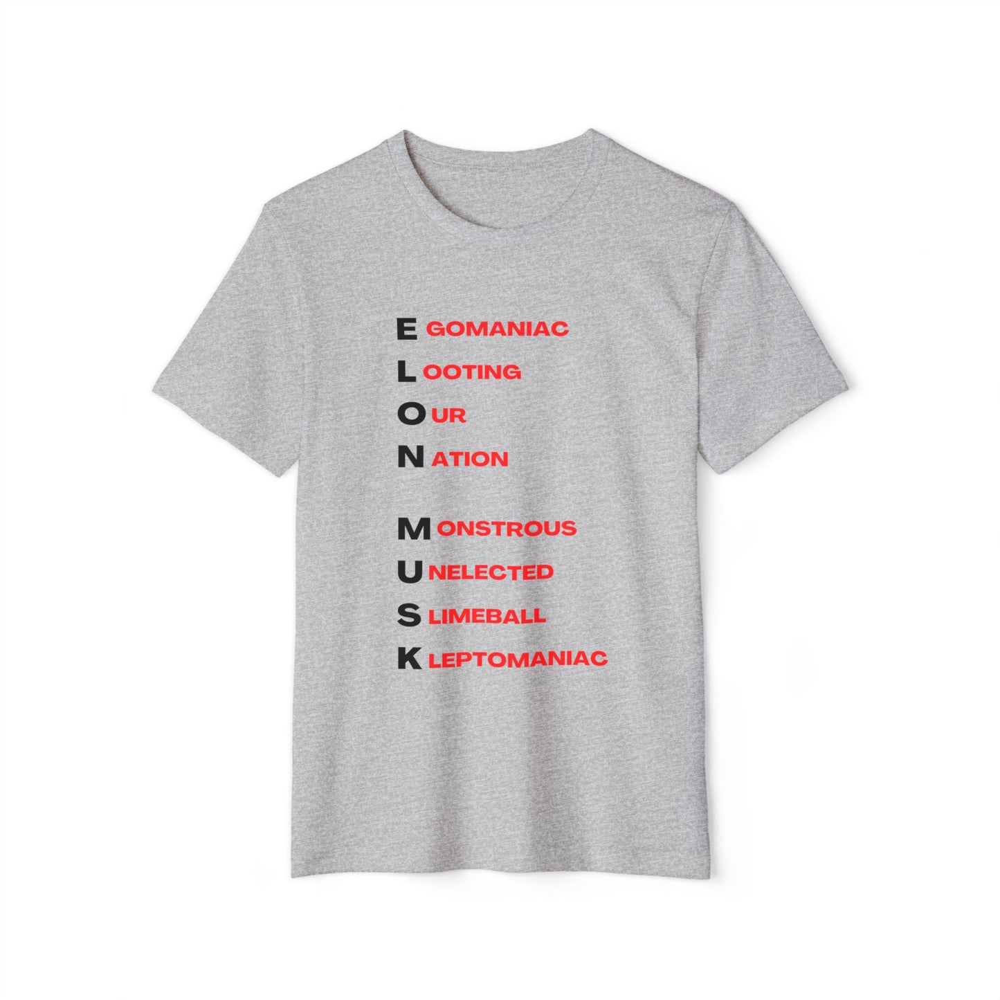Elon Musk Abbrev Unisex Recycled Organic T-Shirt