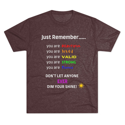 For MJ! Iconic Quote Shirt - Unisex Tri-Blend Crew Tee - no background