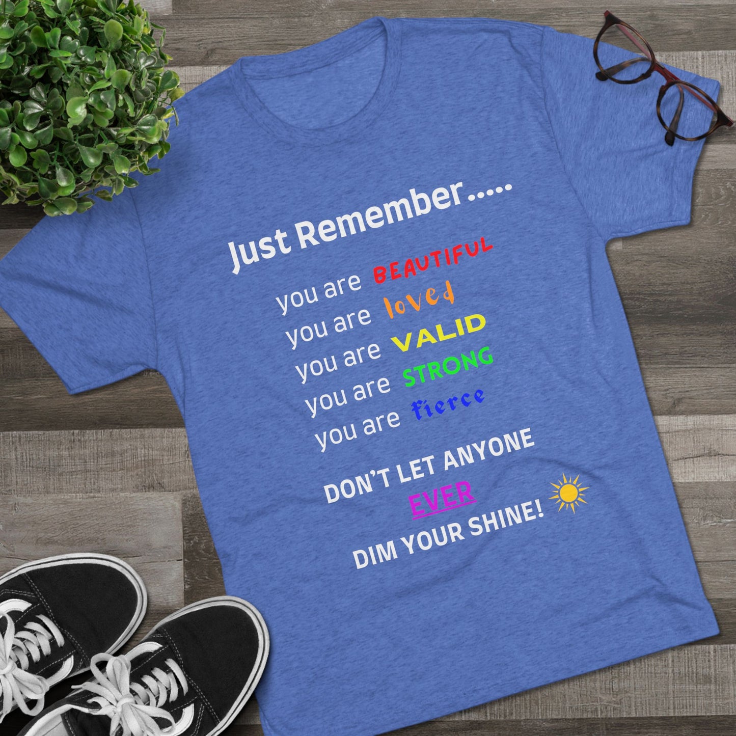 For MJ! Iconic Quote Shirt - Unisex Tri-Blend Crew Tee - no background