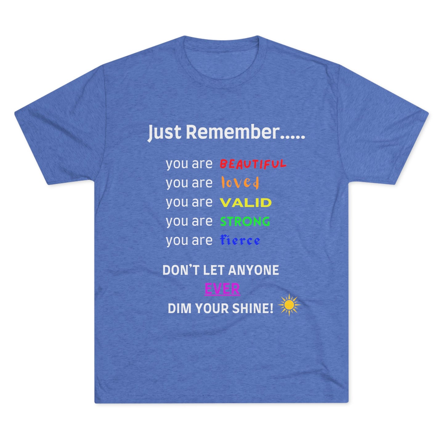 For MJ! Iconic Quote Shirt - Unisex Tri-Blend Crew Tee - no background