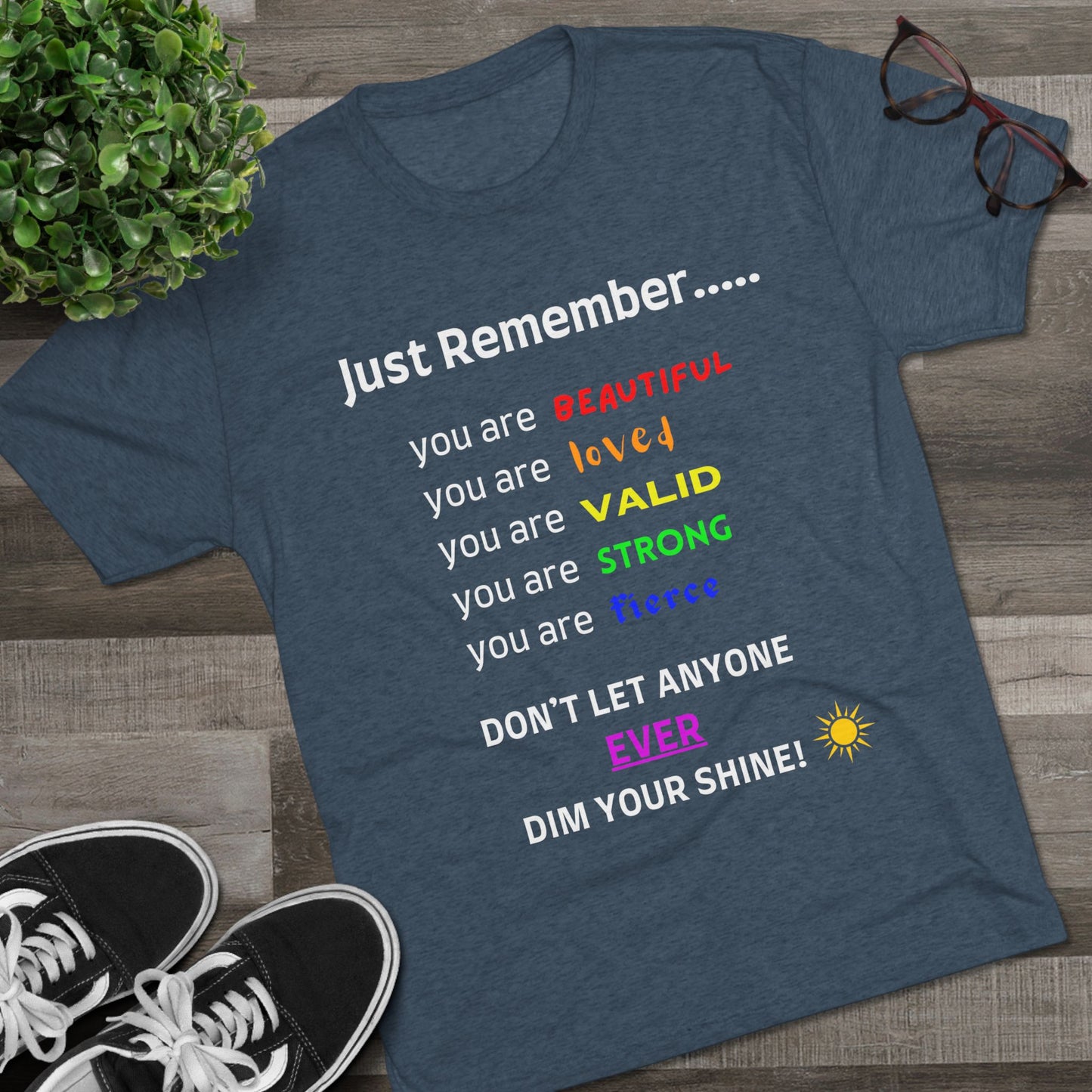 For MJ! Iconic Quote Shirt - Unisex Tri-Blend Crew Tee - no background